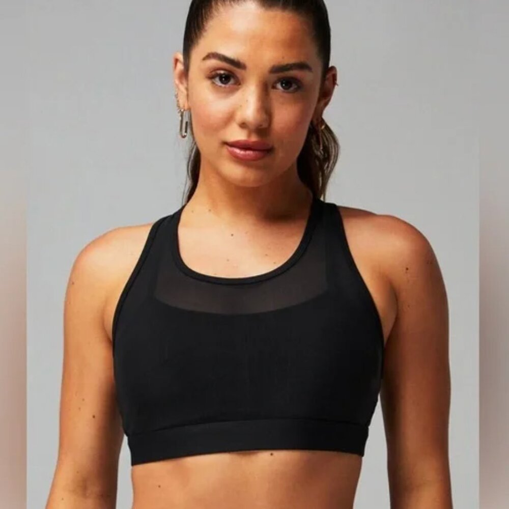Fabletics Faye High Impact Sports Criss Cross Back Cropped Tank Top womens M